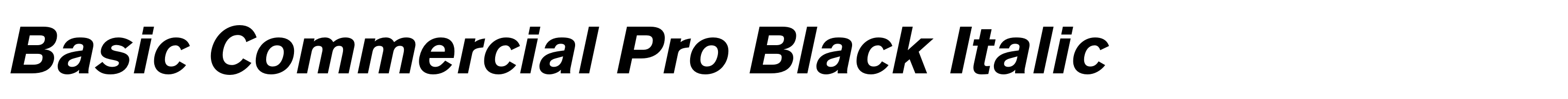 Basic Commercial Pro Black Italic